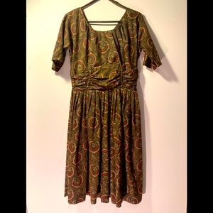 Vintage paisley dress